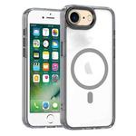 For iPhone SE 2022 / SE 2020 MagSafe Magnetic Clear Phone Case(Black)