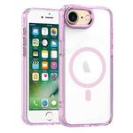 For iPhone SE 2022 / SE 2020 MagSafe Magnetic Clear Phone Case(Pink)