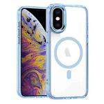 For iPhone XS Max MagSafe Magnetic Clear Phone Case(Sierra Blue)