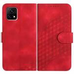 For vivo Y72 5G India YX0060 Elephant Head Embossed Phone Leather Case with Lanyard(Red)