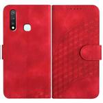 For vivo Y19/U3/Y5s/Z5i/U20 YX0060 Elephant Head Embossed Phone Leather Case with Lanyard(Red)