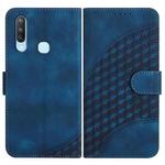 For vivo Y17/Y15/Y12/Y11 YX0060 Elephant Head Embossed Phone Leather Case with Lanyard(Royal Blue)