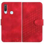 For vivo Y17/Y15/Y12/Y11 YX0060 Elephant Head Embossed Phone Leather Case with Lanyard(Red)