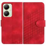 For vivo Y27 4G Global YX0060 Elephant Head Embossed Phone Leather Case with Lanyard(Red)