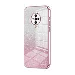 For vivo S6 Gradient Glitter Powder Electroplated Phone Case(Pink)