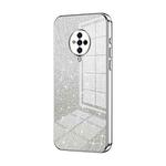 For vivo S6 Gradient Glitter Powder Electroplated Phone Case(Silver)