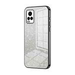 For vivo S7 / V20 Pro Gradient Glitter Powder Electroplated Phone Case(Black)