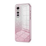 For vivo S7e / Y73s Gradient Glitter Powder Electroplated Phone Case(Pink)