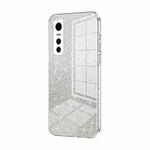 For vivo S7e / Y73s Gradient Glitter Powder Electroplated Phone Case(Transparent)