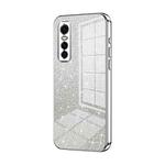For vivo S7e / Y73s Gradient Glitter Powder Electroplated Phone Case(Silver)