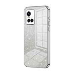 For vivo S10 / S10 Pro Gradient Glitter Powder Electroplated Phone Case(Silver)