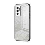 For vivo S10e / V23e 4G/5G / Y75 4G Gradient Glitter Powder Electroplated Phone Case(Black)