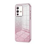 For vivo S12 / V23 5G Gradient Glitter Powder Electroplated Phone Case(Pink)