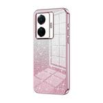 For vivo S15e / T1 Pro Gradient Glitter Powder Electroplated Phone Case(Pink)