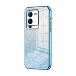 For vivo S15 Pro / V25 Pro Gradient Glitter Powder Electroplated Phone Case(Blue)