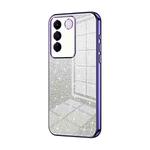 For vivo S16e / V27e Gradient Glitter Powder Electroplated Phone Case(Purple)