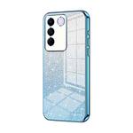 For vivo S16e / V27e Gradient Glitter Powder Electroplated Phone Case(Blue)