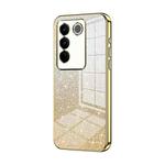 For vivo S16 Pro / S16 / V27 / V27 Pro Gradient Glitter Powder Electroplated Phone Case(Gold)