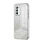 For vivo T1 / iQOO Neo5 SE Gradient Glitter Powder Electroplated Phone Case(Silver)
