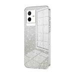 For vivo T2x Gradient Glitter Powder Electroplated Phone Case(Transparent)