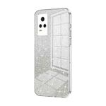 For vivo V21e / Y73 Gradient Glitter Powder Electroplated Phone Case(Transparent)