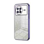 For vivo X Note Gradient Glitter Powder Electroplated Phone Case(Purple)