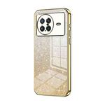 For vivo X Note Gradient Glitter Powder Electroplated Phone Case(Gold)