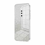 For vivo X27 Pro Gradient Glitter Powder Electroplated Phone Case(Transparent)