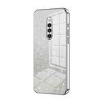 For vivo X27 Pro Gradient Glitter Powder Electroplated Phone Case(Silver)
