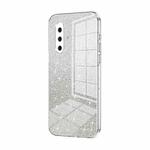 For vivo X30 Gradient Glitter Powder Electroplated Phone Case(Transparent)