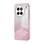 For vivo X90 Pro Gradient Glitter Powder Electroplated Phone Case(Pink)