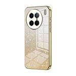 For vivo X90 Pro Gradient Glitter Powder Electroplated Phone Case(Gold)