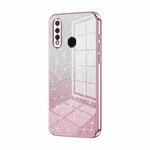 For vivo Y5s / U3 / Z5i / U20 / Y19 Gradient Glitter Powder Electroplated Phone Case(Pink)