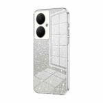 For vivo Y35M+ / Y35+ / Y27 4G Gradient Glitter Powder Electroplated Phone Case(Transparent)