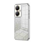 For vivo Y35M+ / Y35+ / Y27 4G Gradient Glitter Powder Electroplated Phone Case(Silver)