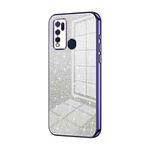 For vivo Y50 / Y30 Gradient Glitter Powder Electroplated Phone Case(Purple)