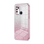 For vivo Y50 / Y30 Gradient Glitter Powder Electroplated Phone Case(Pink)