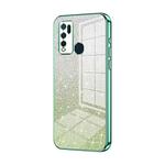 For vivo Y50 / Y30 Gradient Glitter Powder Electroplated Phone Case(Green)