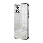 For vivo Y52s 5G / Y52s T1/ iQOO U3 Gradient Glitter Powder Electroplated Phone Case(Black)
