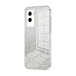 For vivo Y55s 2021 / Y72t Gradient Glitter Powder Electroplated Phone Case(Transparent)