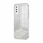 For vivo Y70s / iQOO U1 / Y51s / Y70t Gradient Glitter Powder Electroplated Phone Case(Transparent)