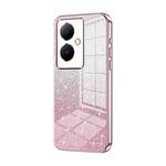 For vivo Y78+ 5G / Y78 / V29 Lite Gradient Glitter Powder Electroplated Phone Case(Pink)