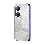 For vivo Y100 / Y100A Gradient Glitter Powder Electroplated Phone Case(Purple)