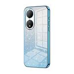 For vivo Y100 / Y100A Gradient Glitter Powder Electroplated Phone Case(Blue)
