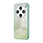 For vivo X100s Pro Gradient Glitter Powder Electroplated Phone Case(Green)