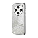 For vivo X100s Gradient Glitter Powder Electroplated Phone Case(Silver)