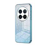 For vivo X100 Ultra Gradient Glitter Powder Electroplated Phone Case(Blue)