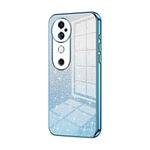 For vivo S19 Gradient Glitter Powder Electroplated Phone Case(Blue)