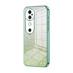 For vivo S19 Gradient Glitter Powder Electroplated Phone Case(Green)