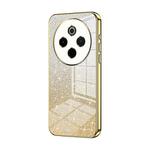 For vivo Y300 Pro Gradient Glitter Powder Electroplated Phone Case(Gold)